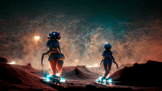 Alien Girls Rollerblading 09