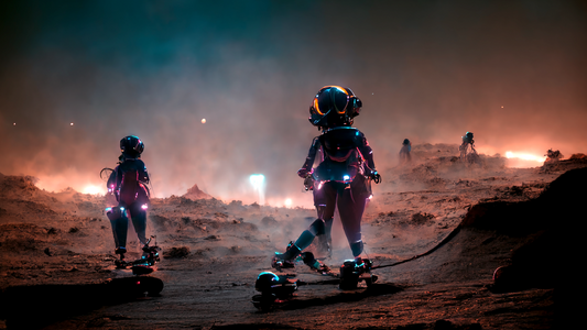 Alien Girls Rollerblading 10