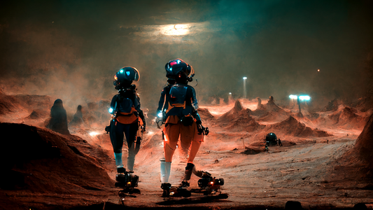 Alien Girls Rollerblading 11