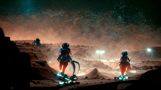 Alien Girls Rollerblading 13