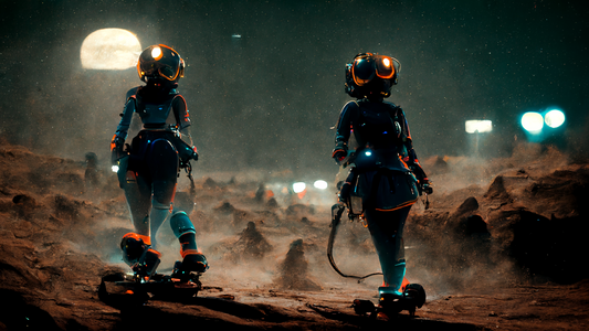 Alien Girls Rollerblading 15