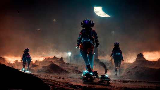 Alien Girls Rollerblading 16