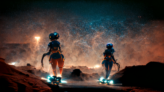 Alien Girls Rollerblading 17