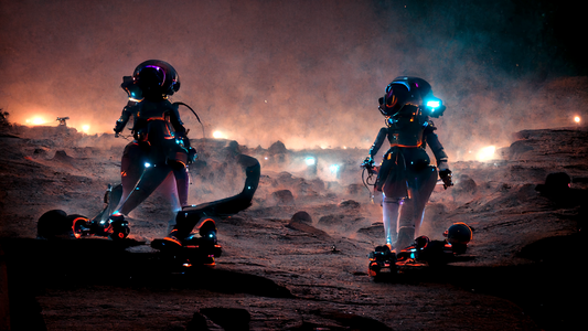 Alien Girls Rollerblading 19