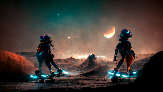 Alien Girls Rollerblading 20