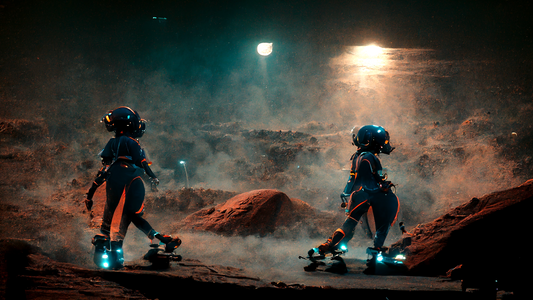 Alien Girls Rollerblading 21