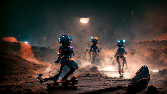 Alien Girls Rollerblading 22