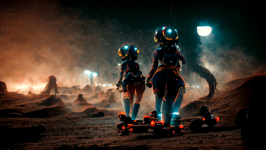 Alien Girls Rollerblading 24
